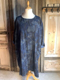 La Bass - jurk babyroy bloem - Blauw