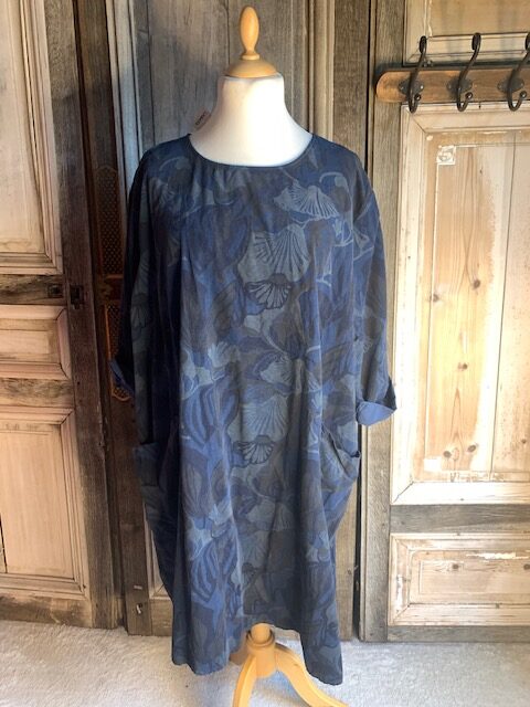 La Bass - jurk babyroy bloem - Blauw