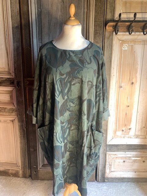 La Bass - jurk babyroy bloem - Groen