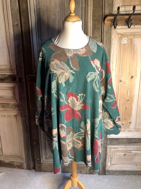 La Bass Tuniek bloem groen