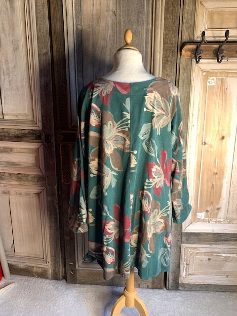 La Bass Tuniek bloem groen