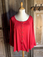 Normal Crazy - Top  New Moza lange mouw - Rood