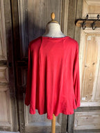 Normal Crazy - Top  New Moza lange mouw - Rood