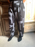 Sinne Design - Broek Print abstracte print - Zwart grijs