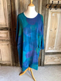MB jurk Cirkel blauw grote maat