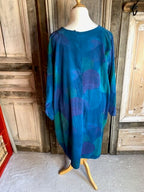 MB jurk Cirkel blauw grote maat