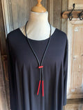 Tjonge Jonge Sieraden - Collier lang Rood