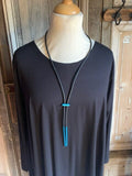 Tjonge Jonge Sieraden - Collier lang blauw