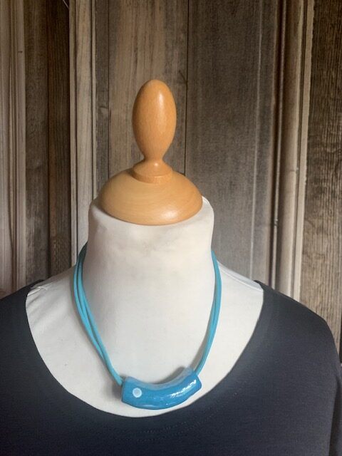 Kazuri ketting turquoise
