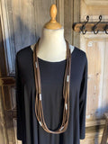 Moonshine ketting rubber bruin