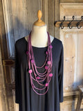 Moonshine ketting rubber Roze