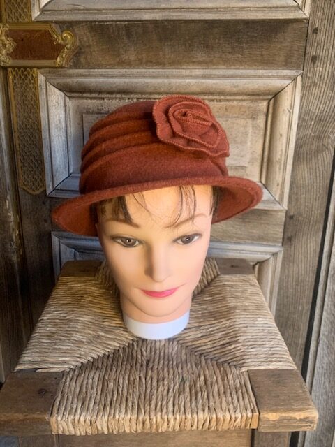 BB Style - 100% wollen hoed brique