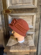 BB Style - 100% wollen hoed brique