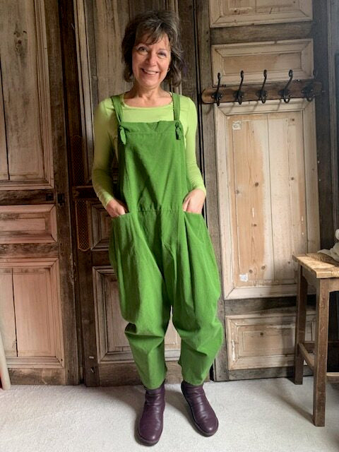 BB Style - Tuinbroek van rib - Groen