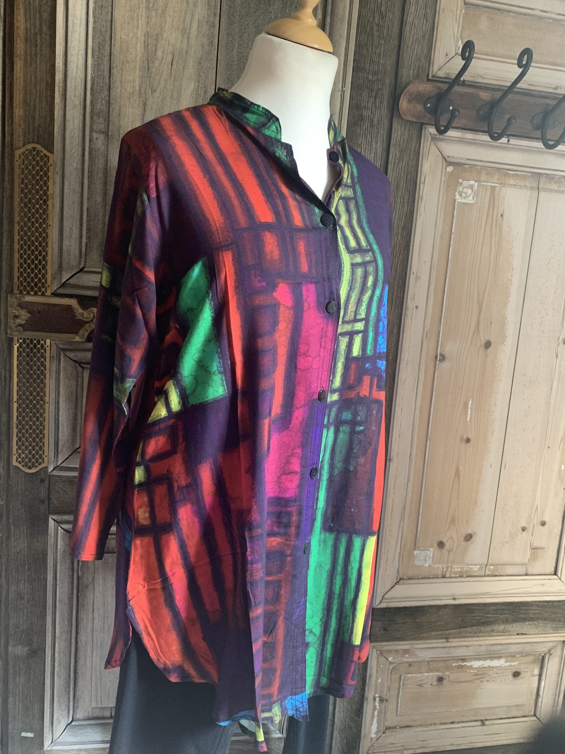 Angel Circle - Blouse digital Print viscose - Maat M*