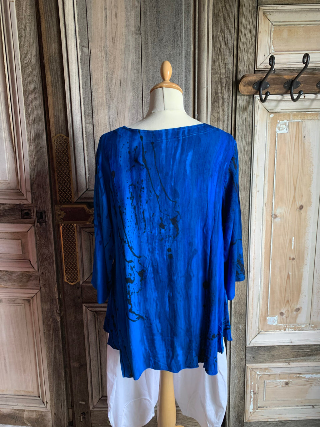 Angel Circle - Blouse crincle #1745T- Koningsblauw maat S