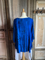 Angel Circle - Blouse crincle #1745T- Koningsblauw maat S