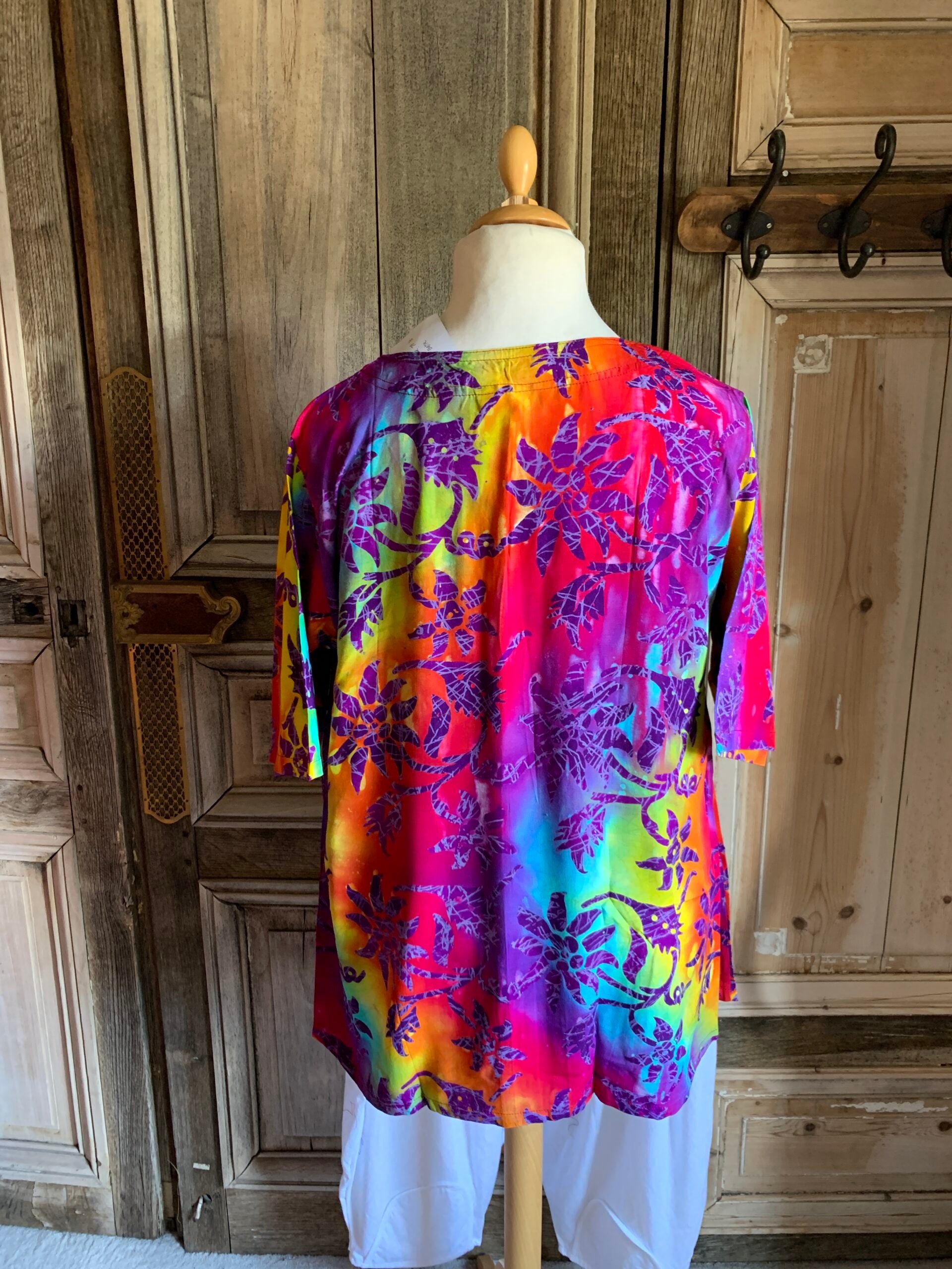 Normal Crazy - Blouse 78 korte mouw bloem