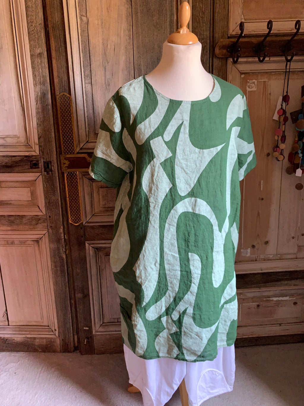 BB style tuniekjurk grafisch groen