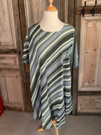 BB style jurk streep (groen