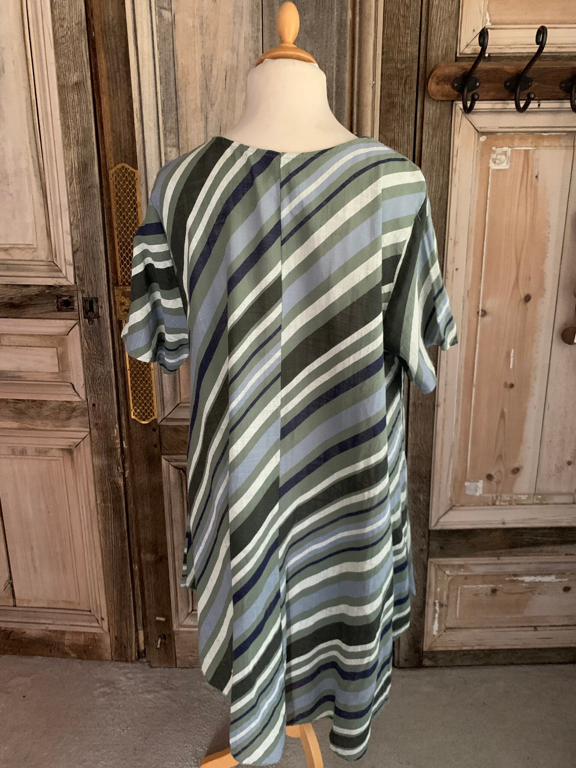 BB style jurk streep (groen