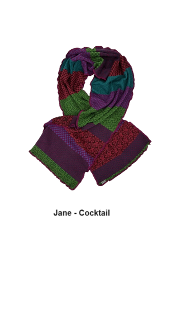 Invero Mustermix - Sjaal Jane - Cocktail wol