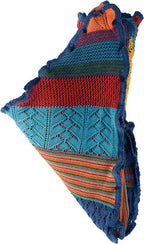 Invero Töne - Driehoekige Merino omslagdoek Kyra 100% wol - Konfetti