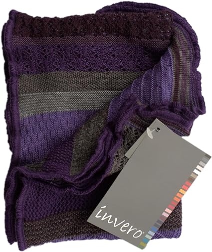 Invero Töne - Manu Merinosjaal, 100% wol - Violet