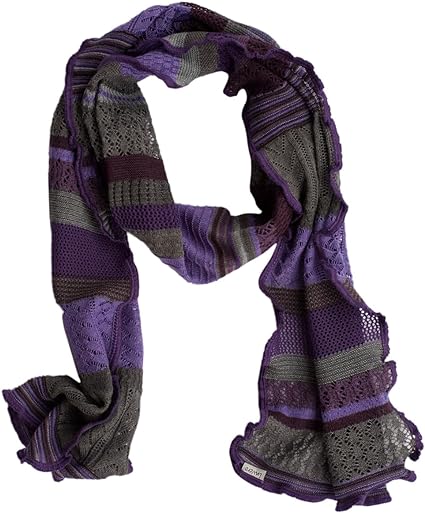 Invero Töne - Manu Merinosjaal, 100% wol - Violet