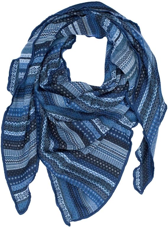 Invero - driehoekige omslagdoek Tiziana - Jeans