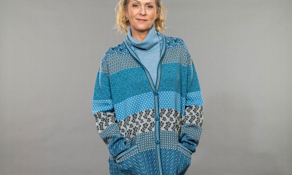 Invero - Vest Michele - Petrol wol