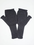 Invero - Handschoenen Karina met duimen - 100% wol - Zwart