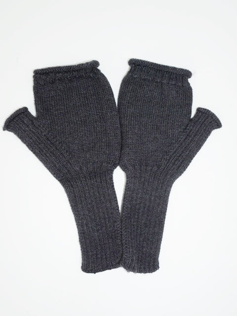 Invero - Handschoenen Karina met duimen - 100% wol - Zwart
