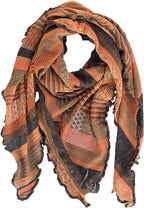 Invero Töne - Driehoekige Merino omslagdoek Kyra 100% wol  - Henna