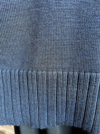 Invero - Trui met col - Donker blauw - Maat 2 wol