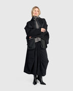 Alembika - Broek Cord Harem - Zwart - AP700B