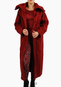 Boris - Lange jas met knopen - nr. 1118 Rood