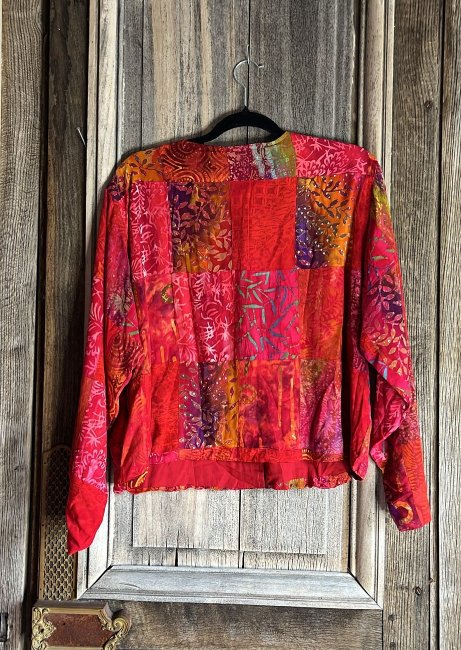 Normal Crazy - Kort jasje Patchwork - Red