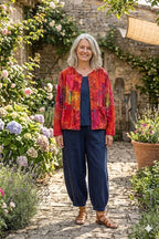Normal Crazy - Kort jasje Patchwork - Red