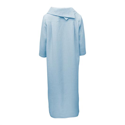 E-Avantgarde - Jurk 100% linnen - blauw/groen - Maat XL
