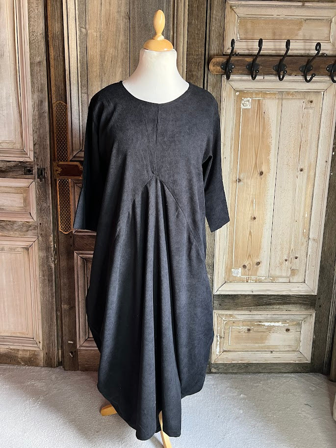 Normal Crazy - Corduroy jurk Balon - Black