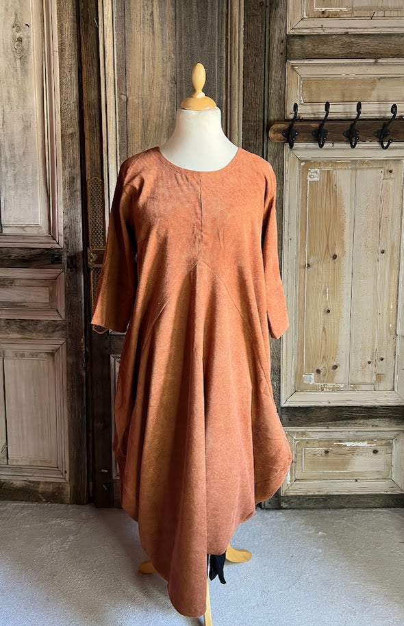 Normal Crazy - Corduroy jurk Balon - Camel