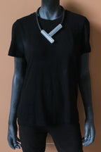 Trijn sieraden - Ketting acrylaat + rubber  (#K25-16)