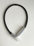 Trijn sieraden - Ketting acrylaat + rubber  (#K25-16)