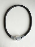 Trijn sieraden - Ketting acrylaat + rubber  (#K25-17)