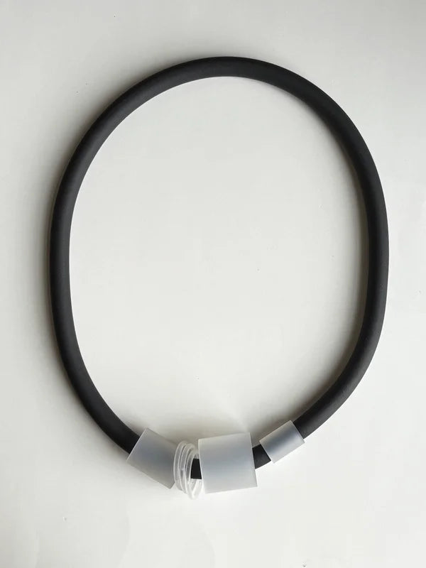 Trijn sieraden - Ketting acrylaat + rubber  (#K25-17)