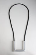 Trijn sieraden - Ketting acrylaat + rubber  (#K25-19)