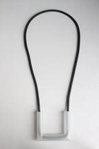 Trijn sieraden - Ketting acrylaat + rubber  (#K25-19)