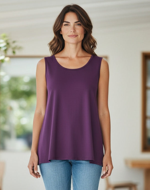 Angel Circle - Mouwloze top KE1814 - Purple