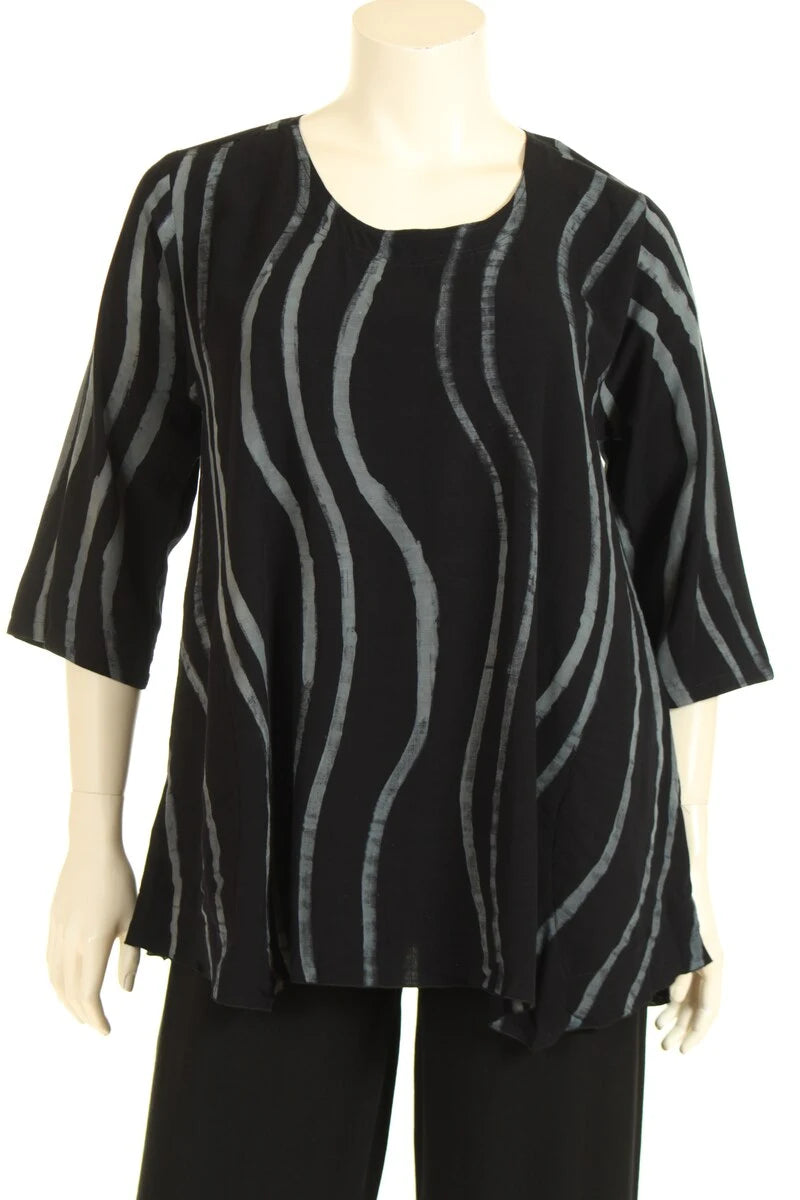 Angel Circle - Blouse KV1873T - Zwart-grijs 2644